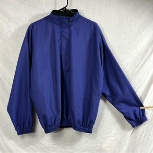 Vintage Röche Pullover Quarter Zip Golf Jacket Men Large Lightweight Windbreaker